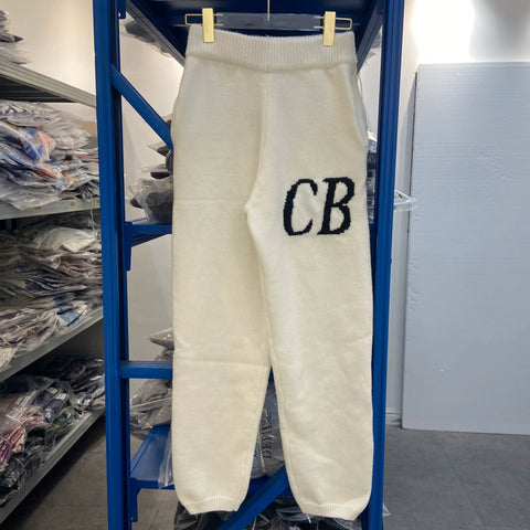 Cole Buxton Off-White Side Italic CB Logo Sweatpants