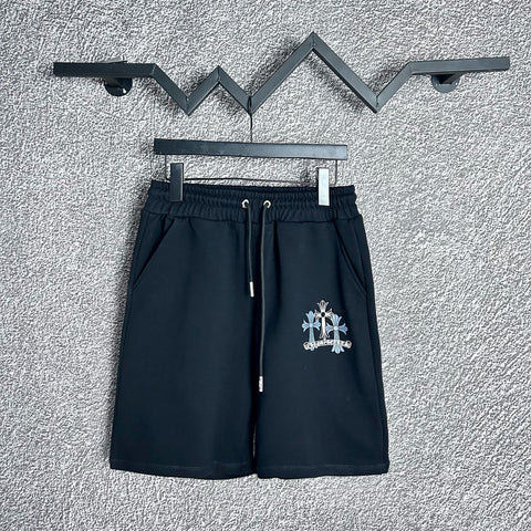 Chrome Hearts Black Multi-Cross & Logo Sweatshorts