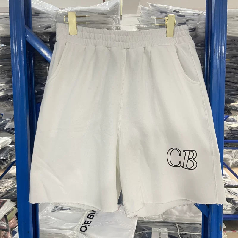 Cole Buxton Off-White Outline CB Logo Shorts