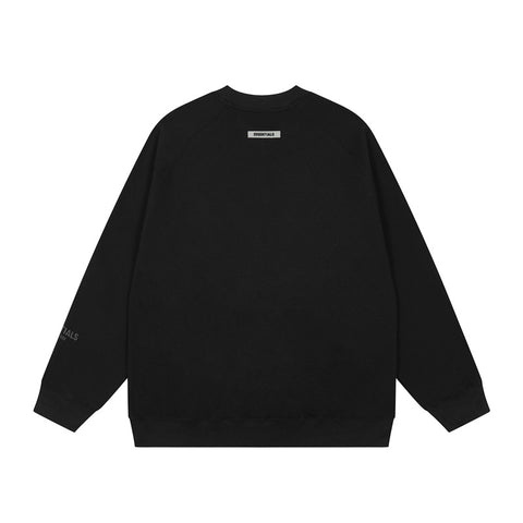 FEAR OF GOD FOG ESSENTIALS Letter Print Loose Crew Neck Sweatshirt Unisex