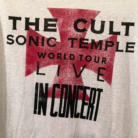 The CULT European and American heavy metal band Oversize retro short -sleeved Meichao street round neck men and women Tee shirts