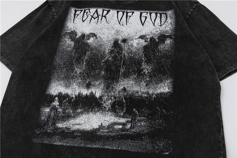 FEAR OF GOD ESSENTIALS Angel Scene Vintage Wash Graphic T‑Shirt