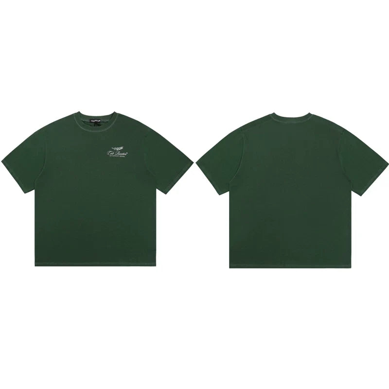 Cole Buxton Dark Green Racing Wing Emblem Logo T-Shirt