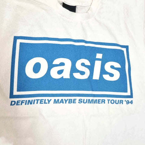 Oasis Rock Band Portrait Direct Spray Printed Short Sleeve T-shirt Vintage American Half Sleeve Trendy