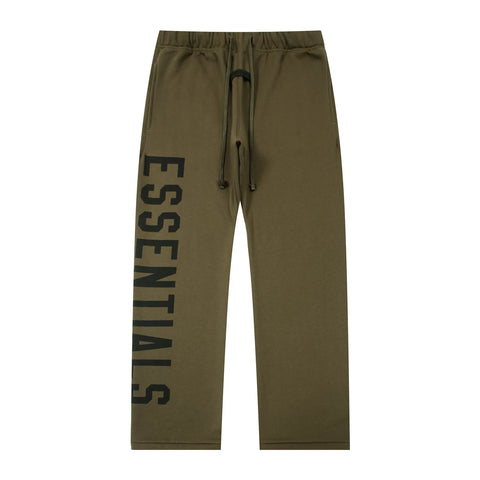 FEAR OF GOD FOG ESSENTIALS Side Big Logo Fleece‑Lined Sweatpants