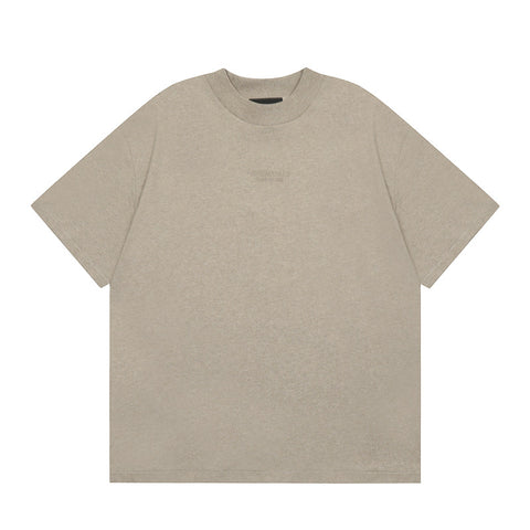 FEAR OF GOD ESSENTIALS Silicone Logo Short Sleeve T‑Shirt Unisex Loose Tee