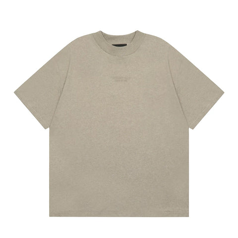 FEAR OF GOD ESSENTIALS Silicone Logo Short Sleeve T‑Shirt Unisex Loose Tee