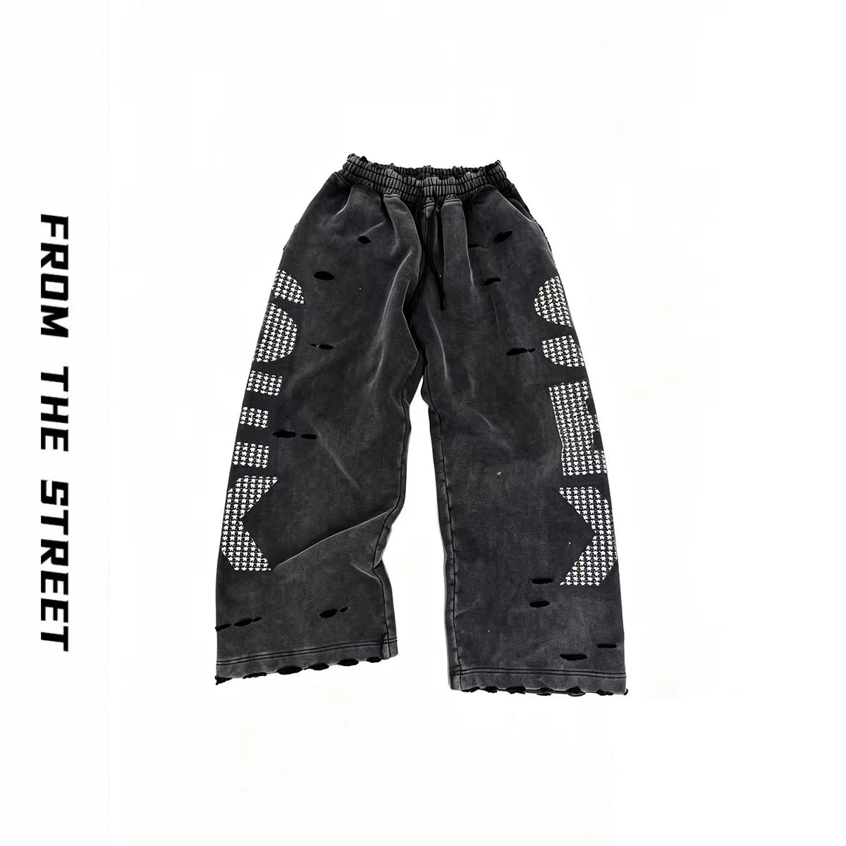 From THE STREET, a street style 430g heavyweight silver star print with a hanging retro baggy sweatshirt
