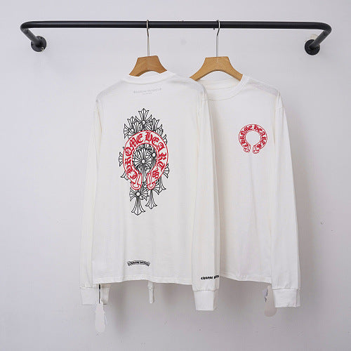 Chrome Hearts Floral Vine Cross Long Sleeve (White)