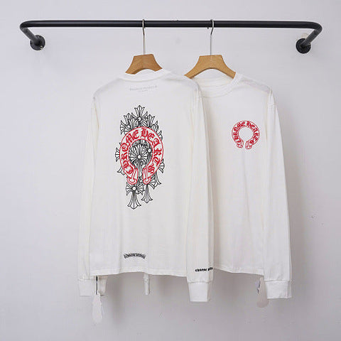 Chrome Hearts Floral Vine Cross Long Sleeve (White)