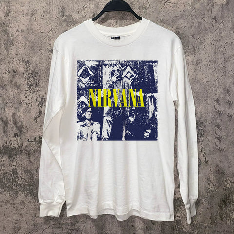 Nirvana band Koto Coburn vintage niche hip-hop retro short sleeved men's and women's high-end T-shirt