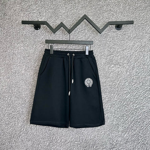 Chrome Hearts Black Horseshoe Logo Sweatshorts