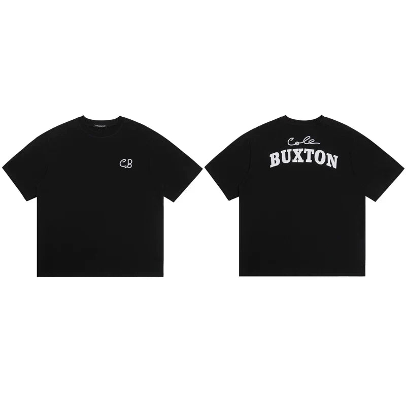 Cole Buxton Black Minimalist CB Chest & Back Buxton T-Shirt