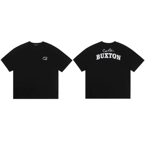 Cole Buxton Black Minimalist CB Chest & Back Buxton T-Shirt