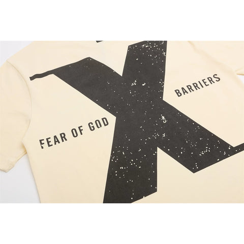 FEAR OF GOD FOG × Barries Collab Loose Crew Neck Short Sleeve Tee