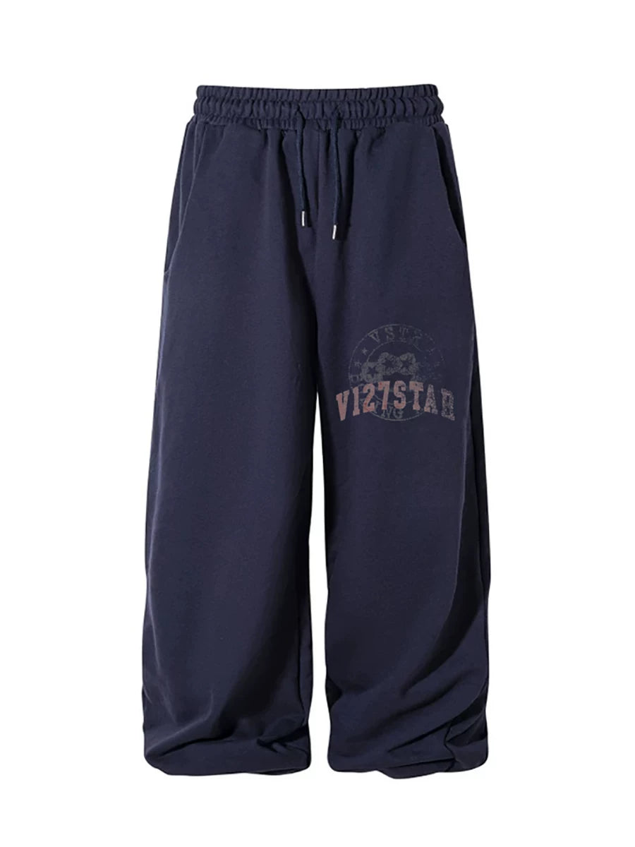 From THE STREET, a street style retro brushed, washed, vintage silhouette sweatpants for men and women