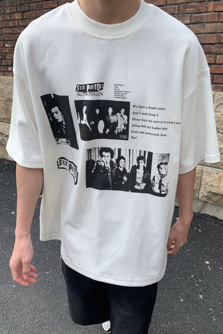 TSAOOJ \"Don't find me to borrow money\" American high street slogan short -sleeved Cleanfit heavy cotton half -sleeved T -shirt