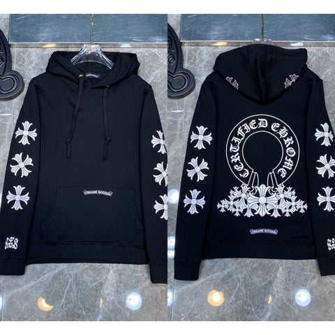 Chrome Hearts "Certified Chrome" Horseshoe Hoodie (Black)