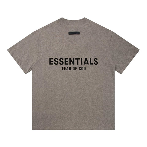 FEAR OF GOD ESSENTIALS Front Back Letter Print Unisex Short Sleeve T‑Shirt