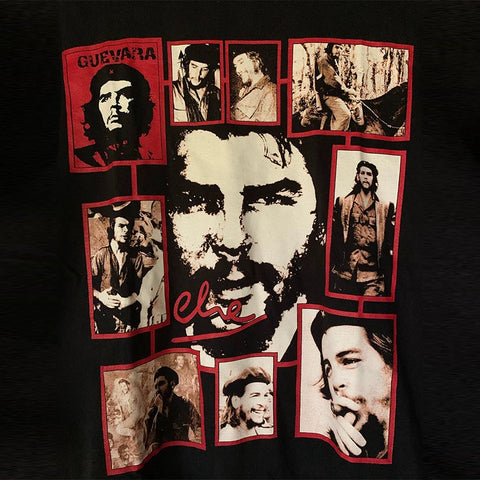 Che Guevara Heavy Cotton Short sleeved T-shirt Hiphop High Street Rascal Handsome American Retro Half Sleeve