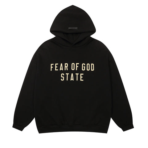 FEAR OF GOD FOG ESSENTIALS Fleece Lined Unisex Hoodie For Autumn Winter
