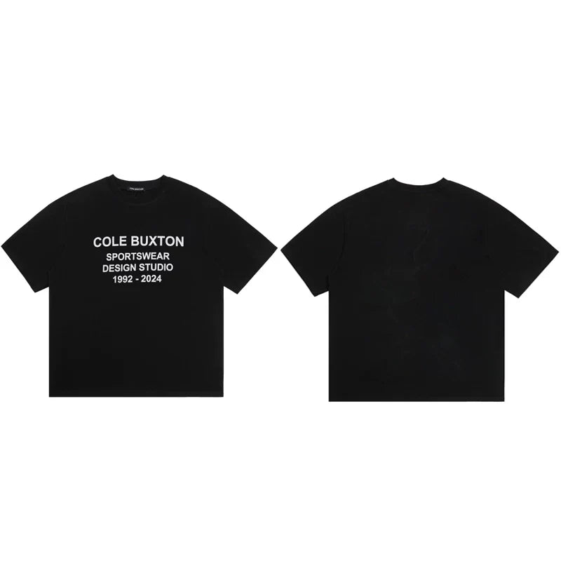 Cole Buxton Black Sportswear Design Studio T-Shirt