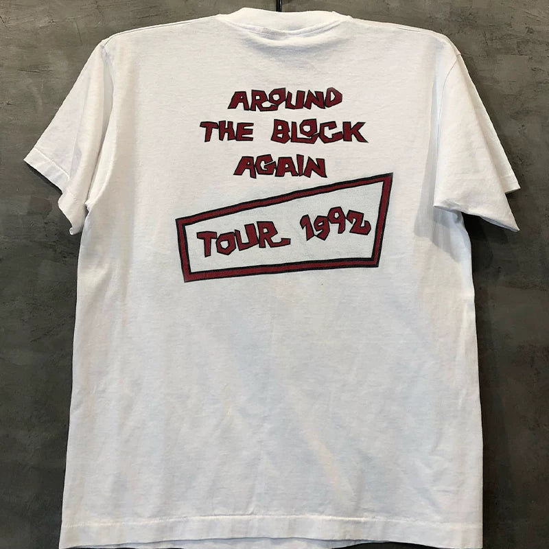 Drivin 'N' Cryin 'rock minimalist retro oldschool hip-hop high-end men's and women's short sleeved T-shirt