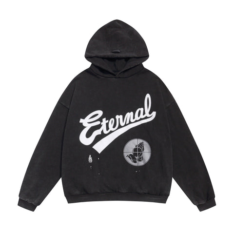 FEAR OF GOD FOG Co‑Branded Prayer Print Washed Fleece‑Lined Men’s Hoodie