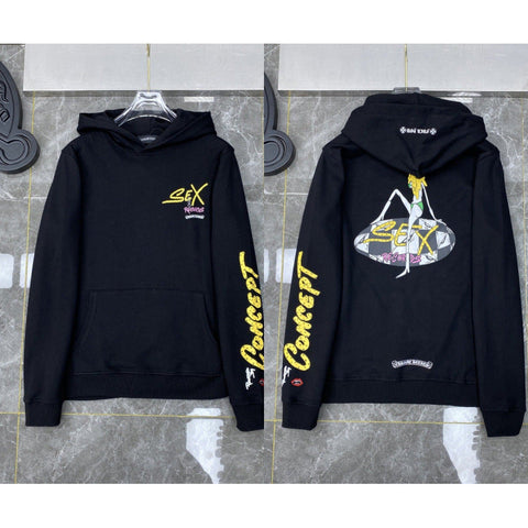 Chrome Hearts "Concept" Graphic & Lettering Hoodie (Black)