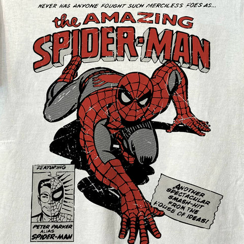 Spider Man superhero Spider Man oversize academy style ruffian handsome cool men and women short sleeved T-shirt cotton