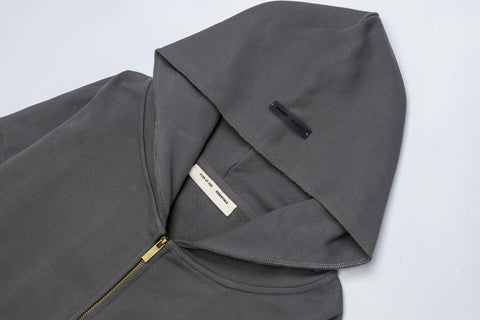 Fear of God FOG ESSENTIALS Foam Print Kirin Sleeve Zip‑Up Hoodie
