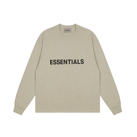 FEAR OF GOD FOG ESSENTIALS Chest Letter Loose Unisex Long Sleeve Tee