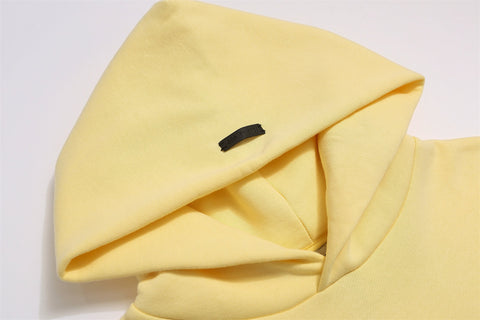 FEAR OF GOD FOG Main Line FU Logo Washed Fleece‑Lined Unisex Hoodie