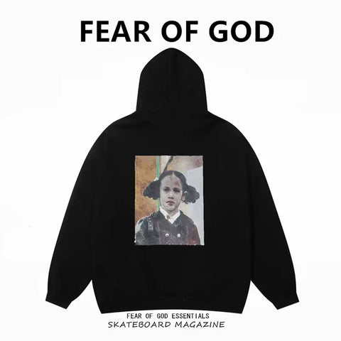 Fear Of God FOG ESSENTIALS Figure Print Men’s High‑Street Hoodie