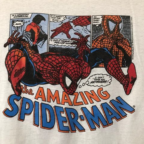 Spider Man cartoon anime collaboration, Spider Man, American street fashion, men's and women's hip-hop short sleeved T-shirt