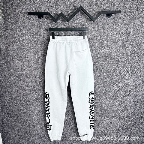 Chrome Hearts Side-Script Logo Lounge Pants (White)