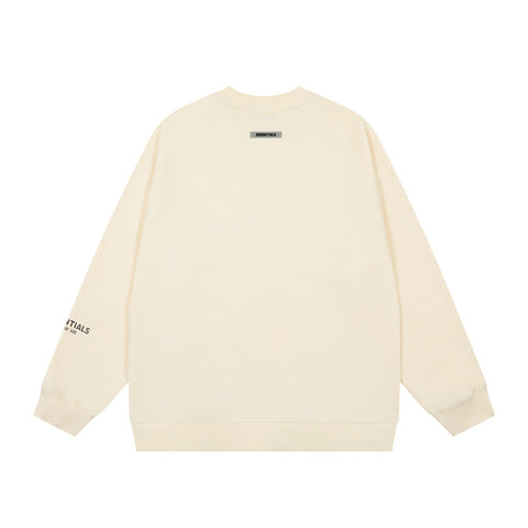 FEAR OF GOD FOG ESSENTIALS Letter Print Loose Crew Neck Sweatshirt Unisex