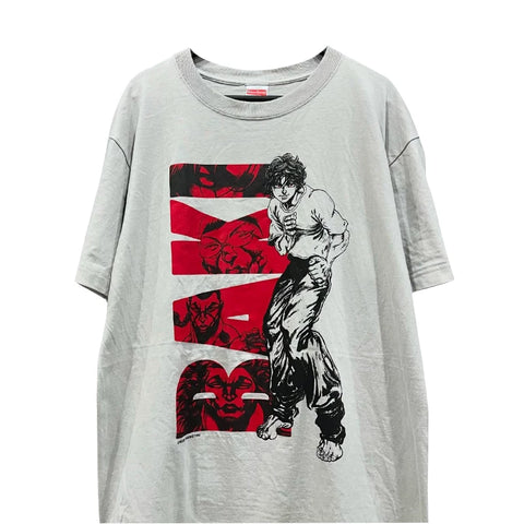 Itagaki Keisuke serialized manga Blade Teeth peripheral short sleeved T-shirt vintage vintage style small neckline pure cotton half sleeved trendy