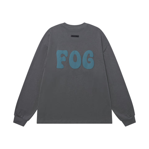 Fear of God FOG ESSENTIALS Foam Letter Print Loose Long Sleeve Tee