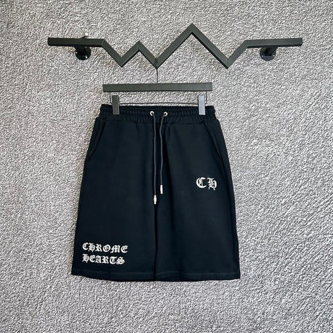 Chrome Hearts Black Cross & Bottom Script Sweatshorts