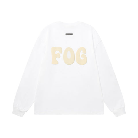 Fear of God FOG ESSENTIALS Foam Letter Print Loose Long Sleeve Tee