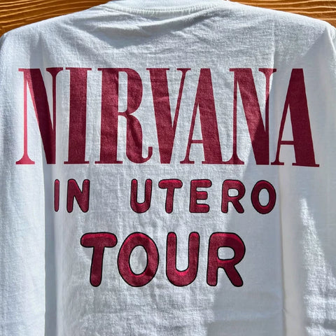 Nirvana Angel Band Short sleeved T-shirt Men's Hiphop Hip Hop Brand American Heavy duty Cotton Tee