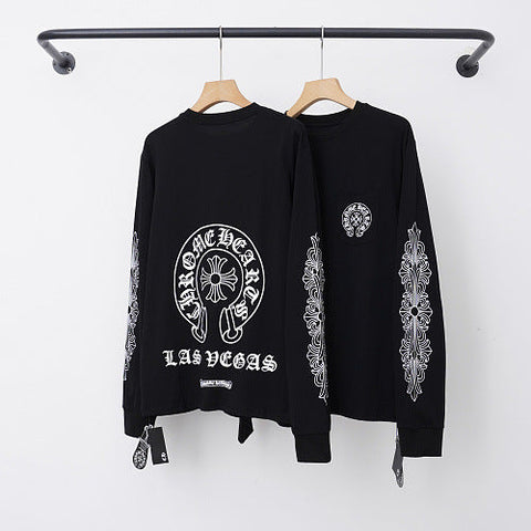 Chrome Hearts "LAS VEGAS" Horseshoe & Cross Long Sleeve (Black)
