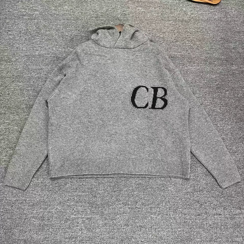 Cole Buxton Gray Side Italic CB Logo Sweatshirt