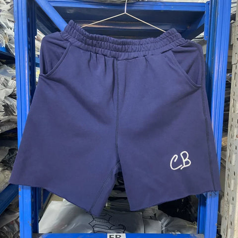 Cole Buxton Navy Side Italic CB Logo Shorts