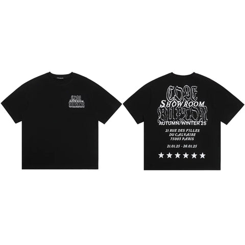 Cole Buxton Black Showroom Runway Graphic T-Shirt