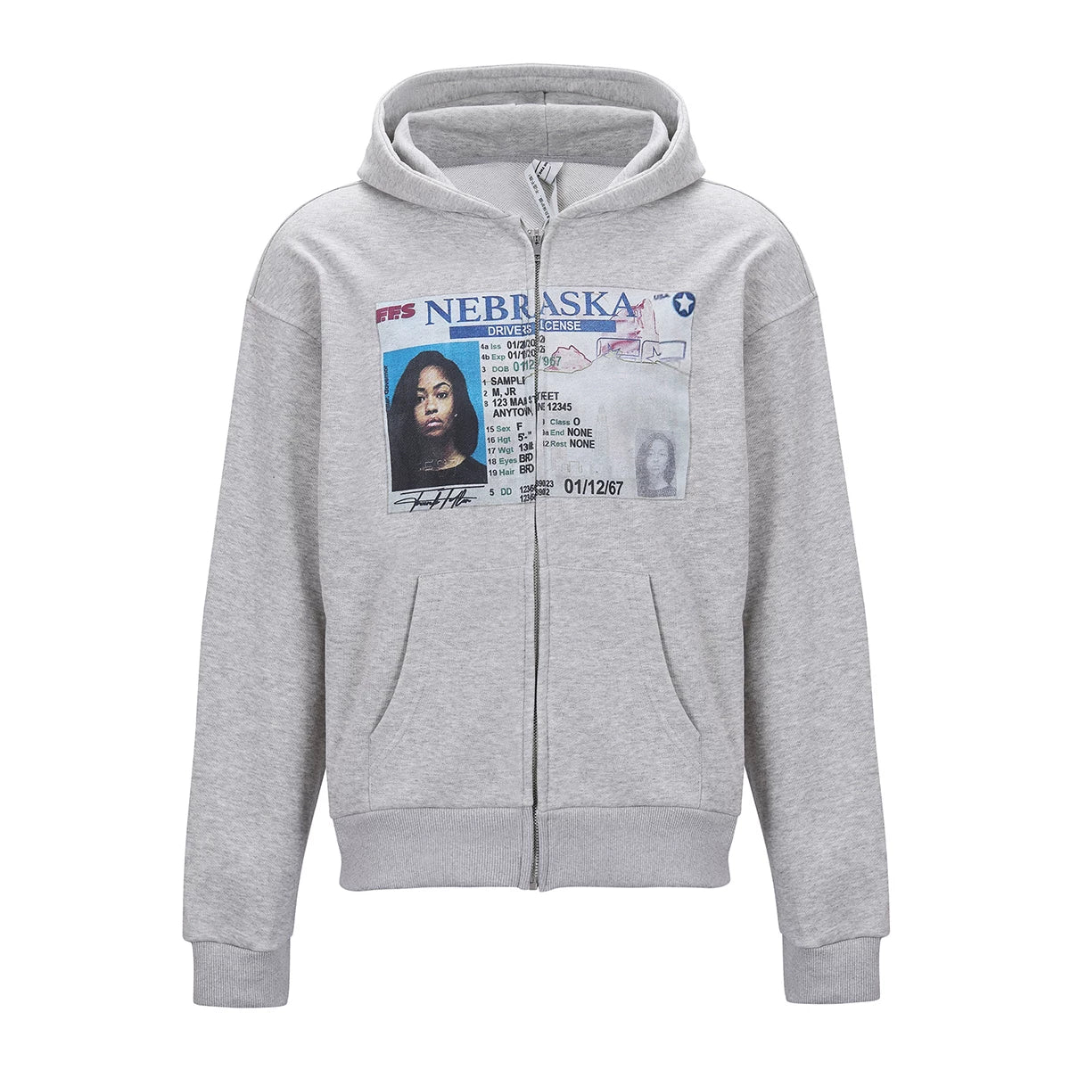 From THE STREET Street American Printed Shoulder Hoodie Boxy Sweatshirt Men's and Women's Casual