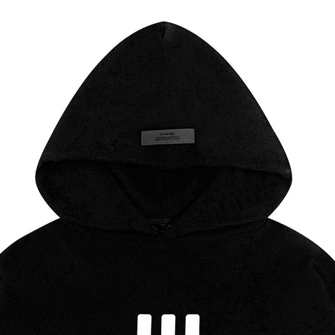 FEAR OF GOD FOG ESSENTIALS Three‑Stripes Print Loose Unisex Couple Hoodie
