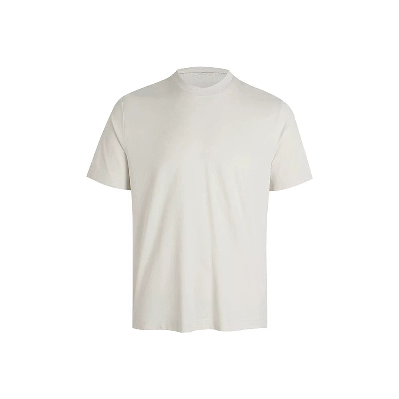 From Street American Basic Versatile Commuter Short Wide Boxy Edition Casual Retro Small Collar Short Sleeve T-shirt for Men