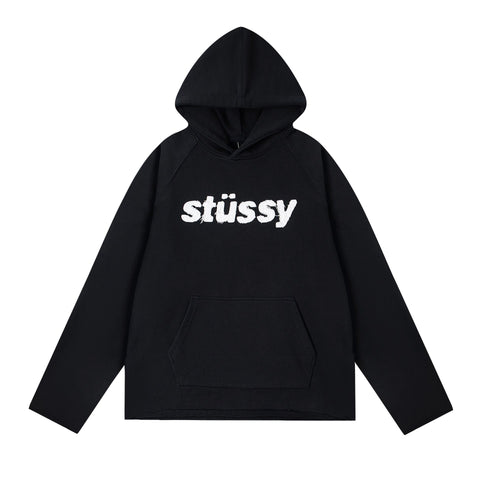 STUSSY Basic Logo Hoodie – Black